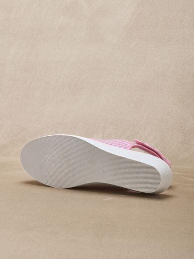 Sandales en toile ouverture totale