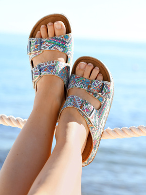 Mules réflexologie extra larges