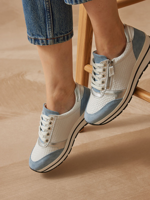 Baskets avec zip et lacets
