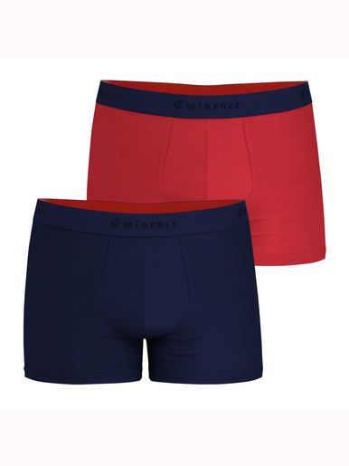 Lot de 2 boxers MADE IN FRANCE - Eminence - Bleu/rouge