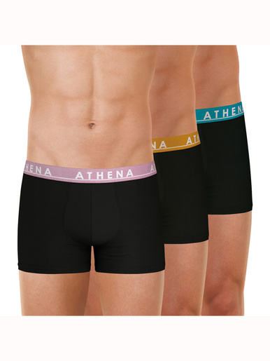 lot de 3 boxers EASY COLOR - Athéna - Noir