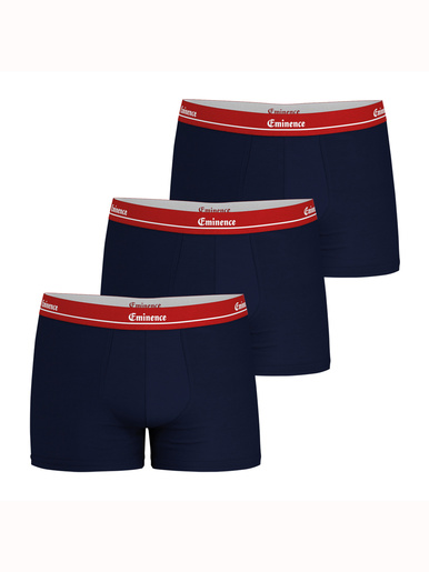 Lot de 3 boxers CHIC IN THE CITY EDITION - Eminence - Bleu/rouge