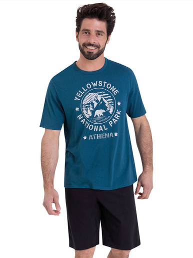 Pyjashort ECOPACK col rond - Athéna - Modalova