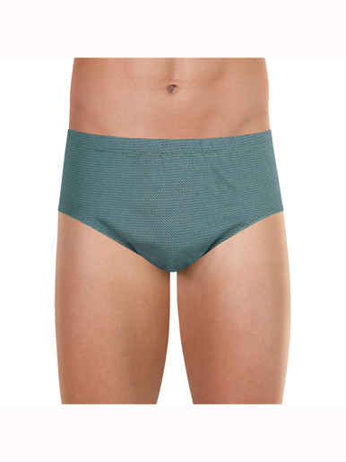 Slip taille haute coton mercerisé - Eminence - Vert