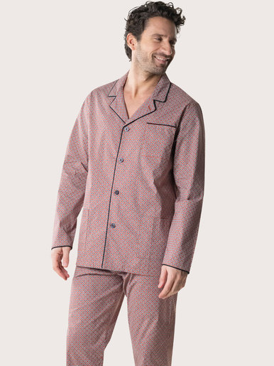 Pyjama boutonné POPELINE - Eminence - Orange