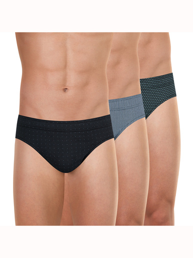 Lot de 3 slips taille basse COLLECTION - Eminence - Multicolore/gris
