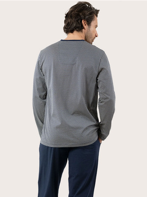 Pyjama col V COTON MERCERISE