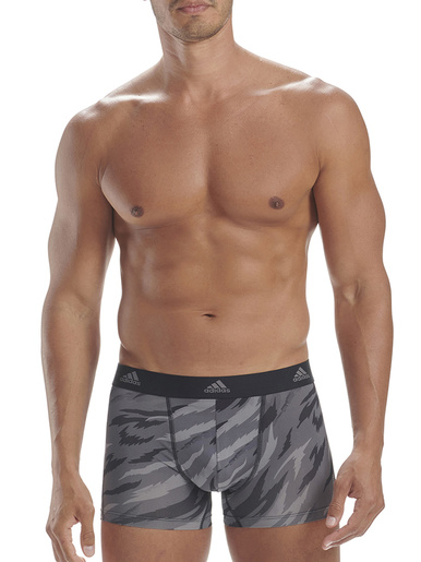 Boxer en Micro Flex Eco - Adidas - Noir/gris
