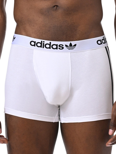 Lot de 3 boxers Coton flex 3 stripes - Adidas - Blanc/bleu/gris