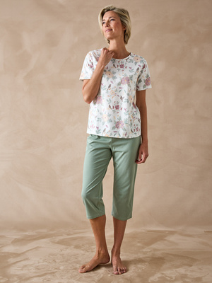 Pantacourt de pyjama en maille coton