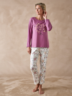 Pantalon de pyjama en maille coton