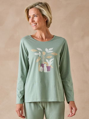 Tee-shirt manches longues maille coton