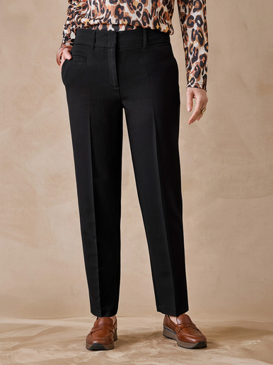 Pantalon taille haute coupe droite