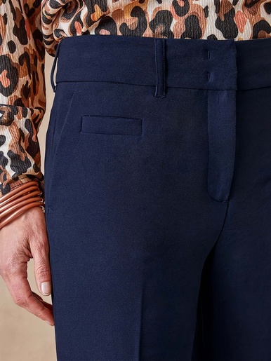 Pantalon taille haute coupe droite