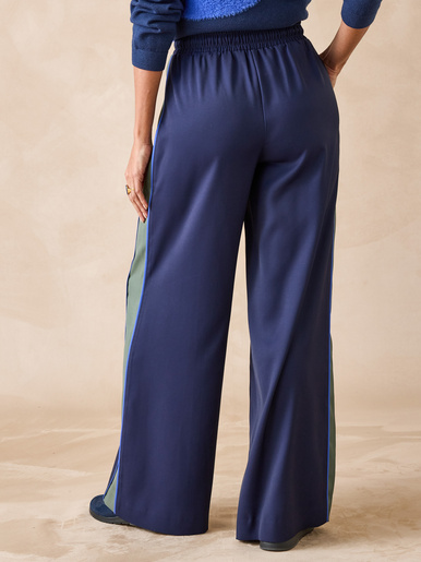 Pantalon large palazzo élastiqué