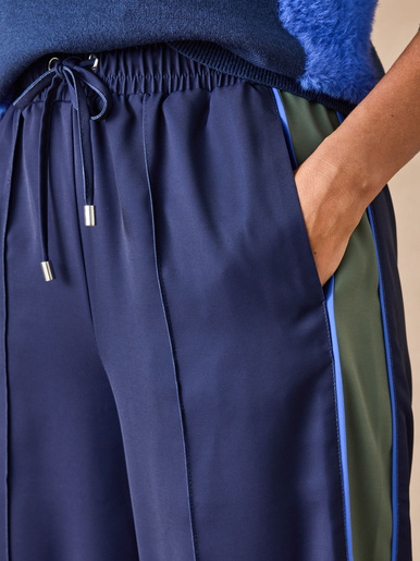 Pantalon large palazzo élastiqué