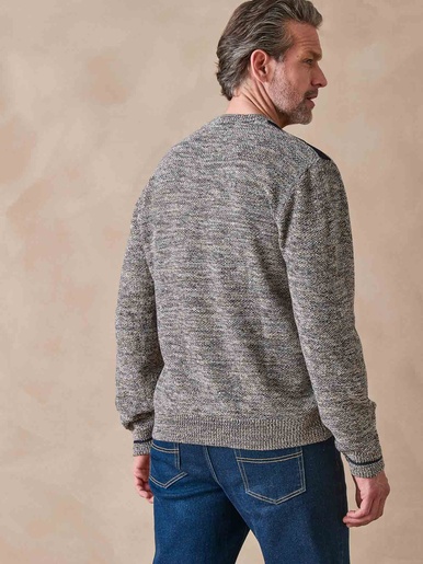 Pull encolure V avec laine