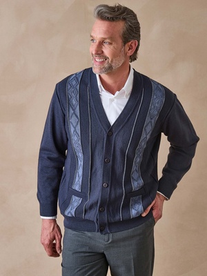 Gilet jacquard avec laine