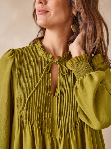 Blouse en satin