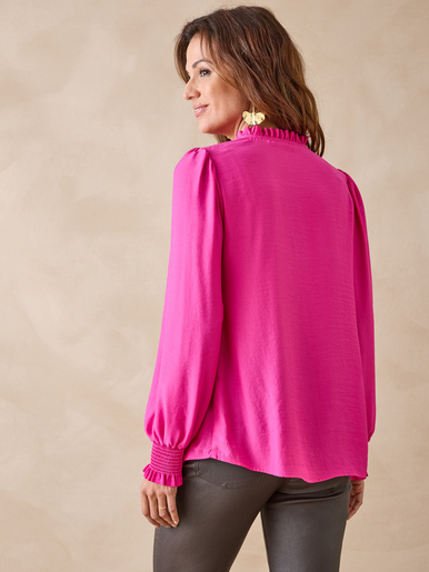 Blouse en satin