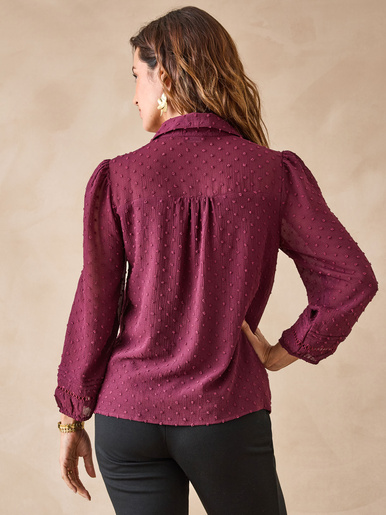 Blouse en plumetis