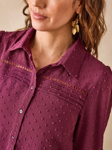 Blouse en plumetis