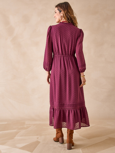 Robe en plumetis