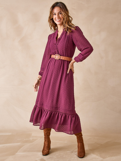 Robe en plumetis
