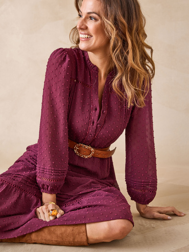 Robe en plumetis