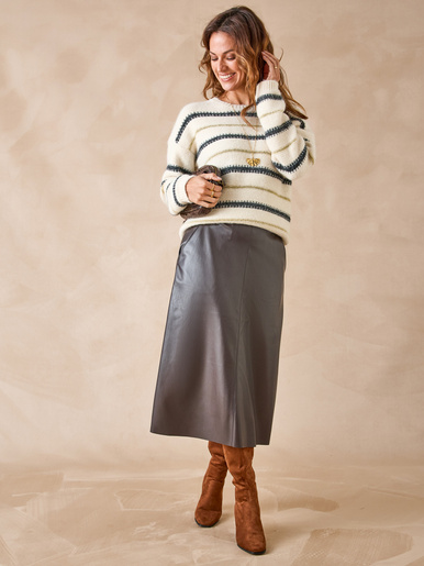 Jupe imitation cuir