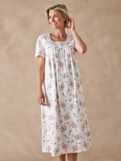 Chemise de nuit maille pur coton