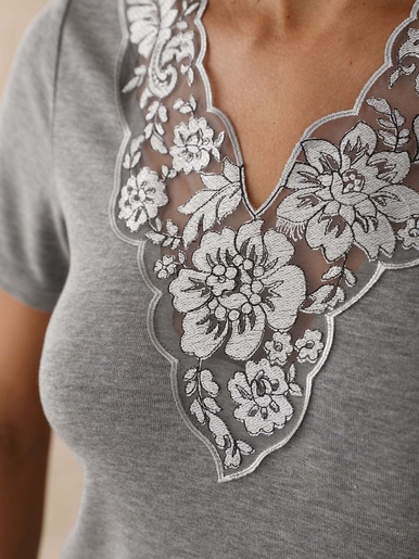 Chemise avec soie et laine