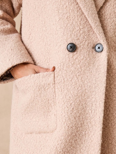 Manteau tissu bouclette