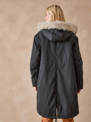 Parka longue intérieur matelassé