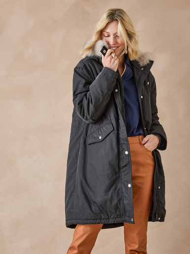Parka longue intérieur matelassé