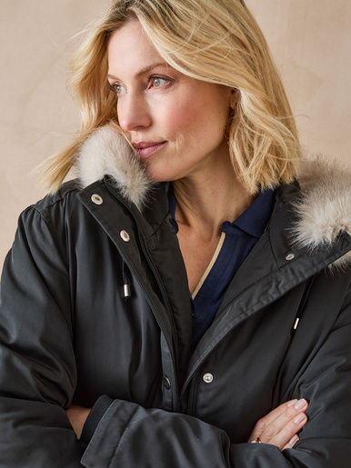Parka longue intérieur matelassé
