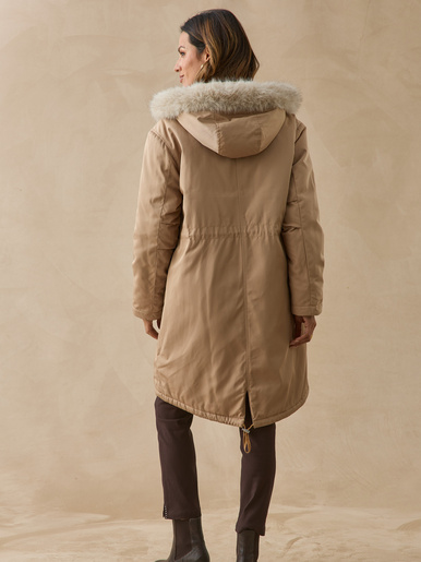 Parka longue intérieur matelassé
