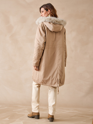 Parka longue intérieur matelassé