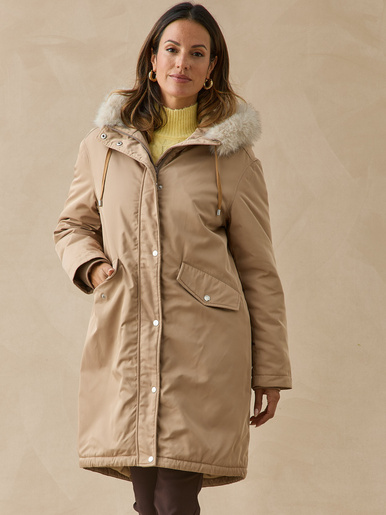 Parka longue intérieur matelassé