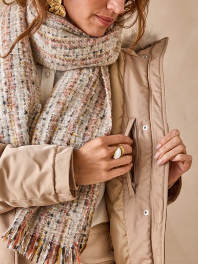 Parka longue intérieur matelassé