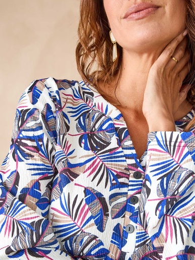 Tee-shirt en maille gaufrée
