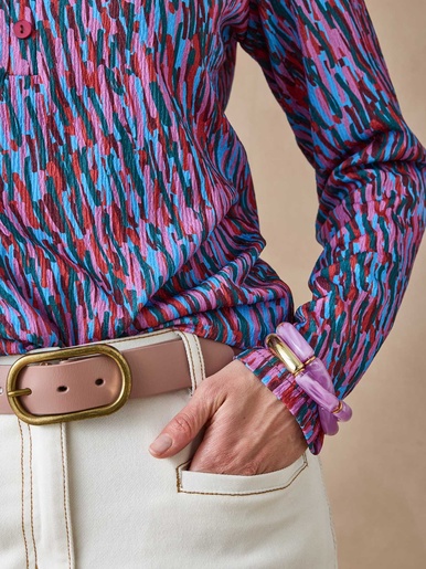 Tee-shirt en maille gaufrée
