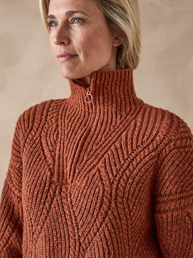 Pull camionneur zippé et bonnet
