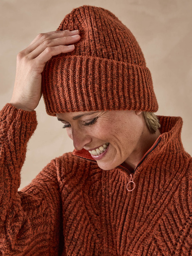 Pull camionneur zippé et bonnet