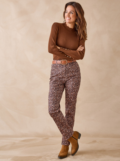 Pull col montant avec laine