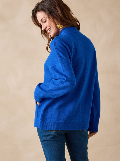 Cardigan poches kangourou