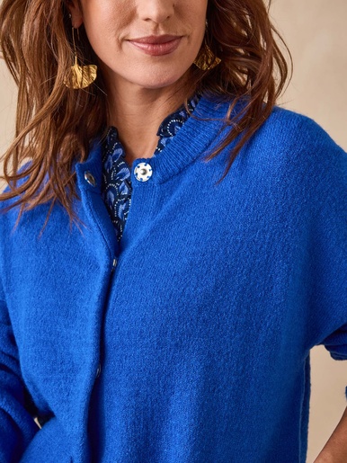 Cardigan poches kangourou