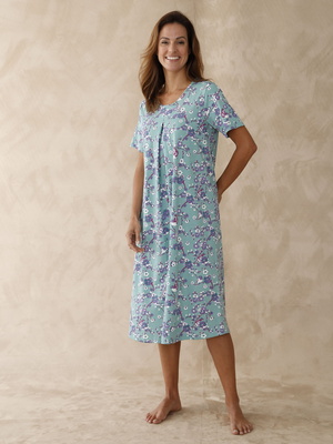 Chemise de nuit longue en maille jersey