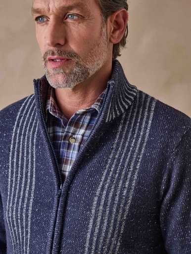 Gilet zippé col montant