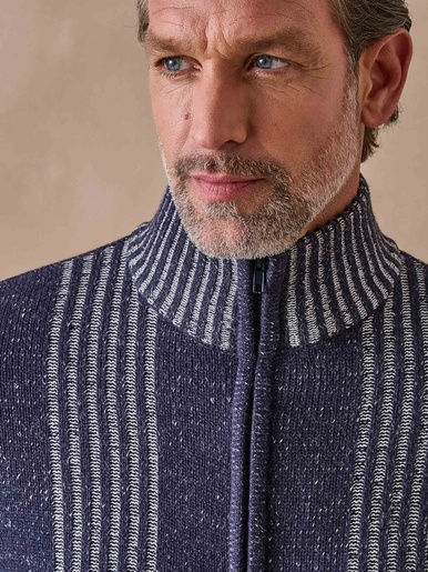 Gilet zippé col montant